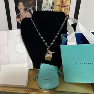 Tiffany & Bird on Gift Box pendant